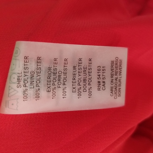 NWT tommy Hilfiger red ruffle neck bow  sleeveless blouse - Picture 5 of 5